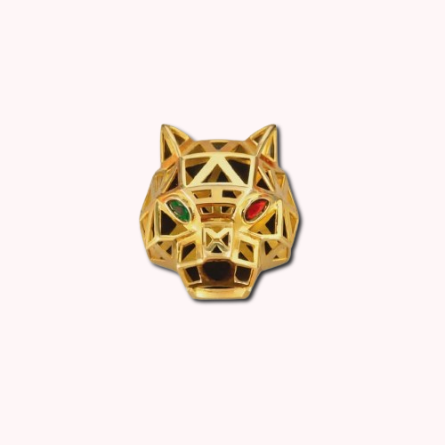 Aureon Wolf Geometric Pendant